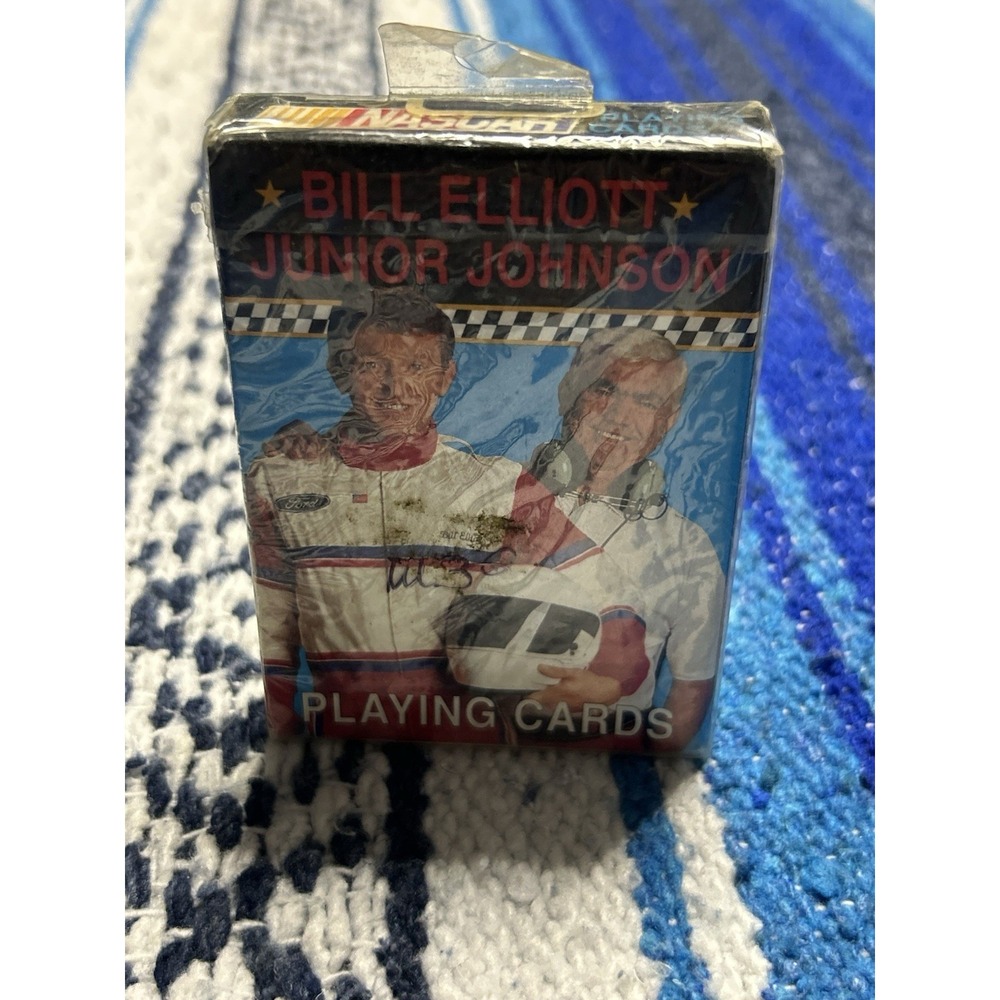 NASCAR Bill Elliott Junior Jones Playing Cards - Factory Sealed Deck - Vintage